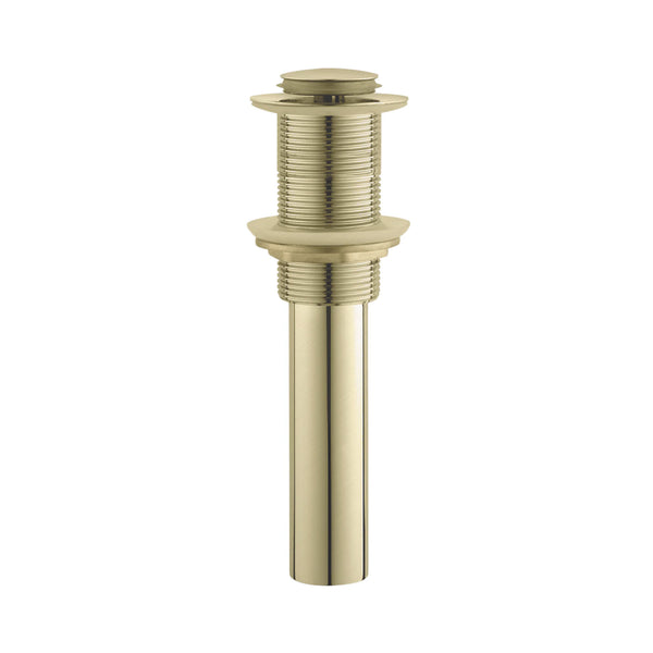 Pop Up Drain Without Overflow Brushed Brass (Gold)