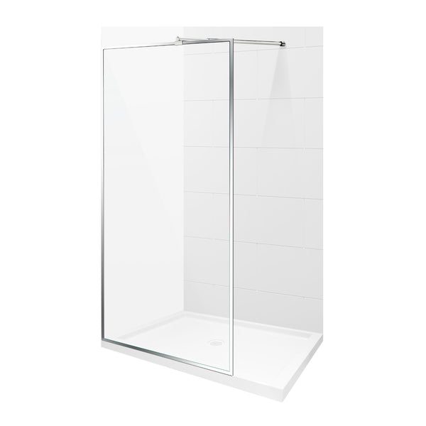 CHROME FIXED SHOWER PANEL 42''x 79''