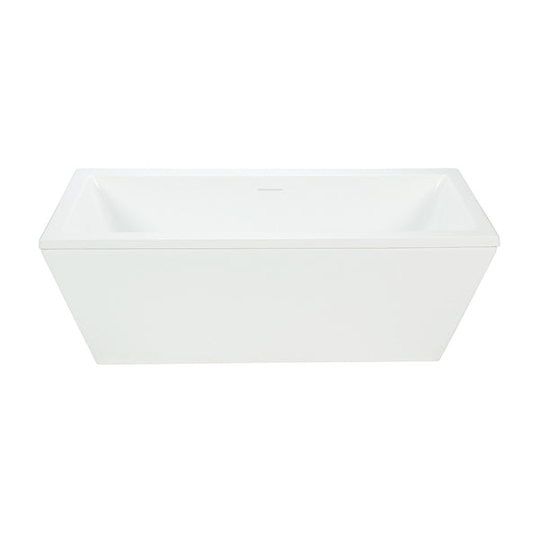 60’’ rectangular 2 pieces freestanding bathtub II