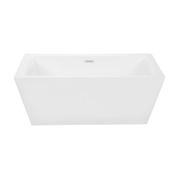 66’’ rectangular 1 piece freestanding bathtub