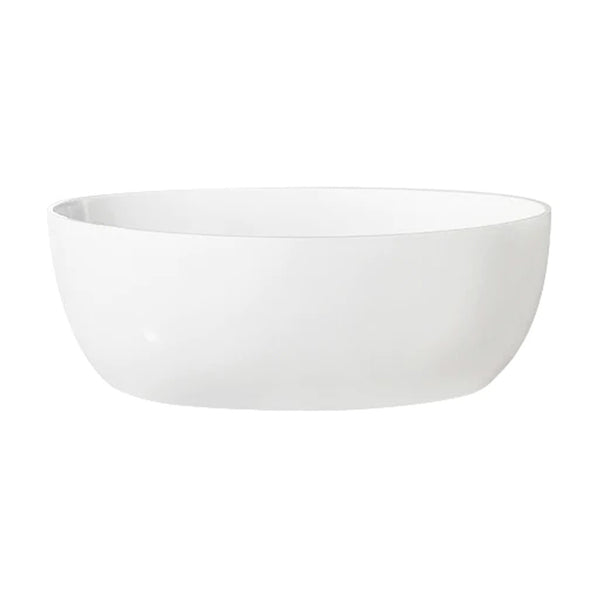 74'' glossy white freestanding bathtub