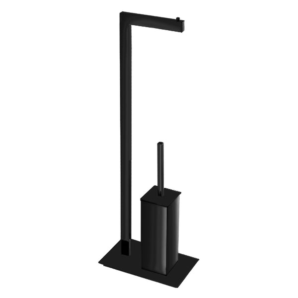 Freestanding Toilet Paper Holder Black