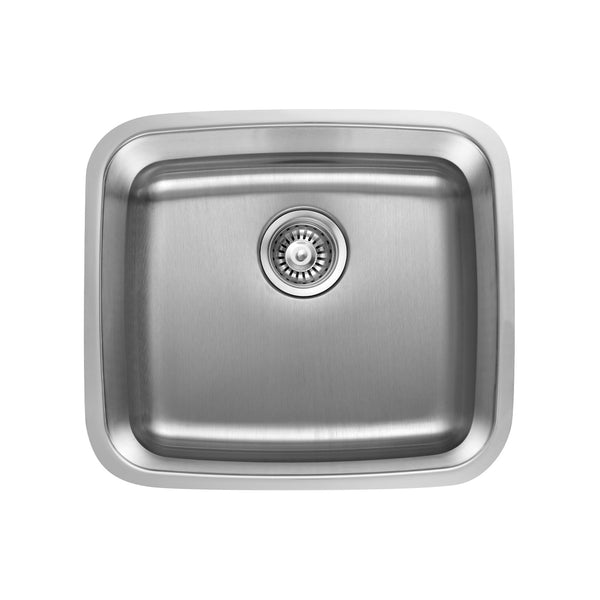 Ernesto Undermount Kitchen Sink, 20'' x 18'', Single Bowl, 20G 304-Grade in Stainless Steel