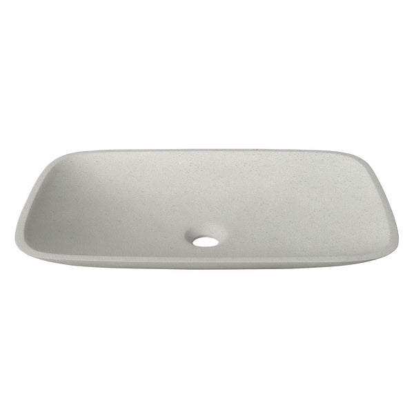 15’’X23’’ rectangular solid surface vessel sink color Modern Concrete