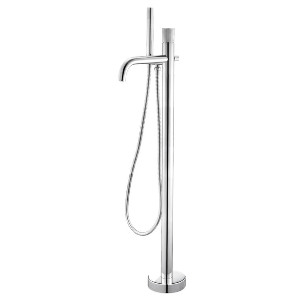 Chrome Industrial Freestanding Faucet