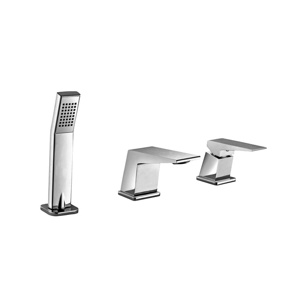 Chrome 3Pcs Bathtub Faucet